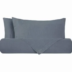 Lenzuola matrimoniali in puro lino Stone-Washed Loft 49 Baltico