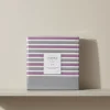 Lenzuola matrimoniali invernali SOMMA Suzanne - righe grigio e malva