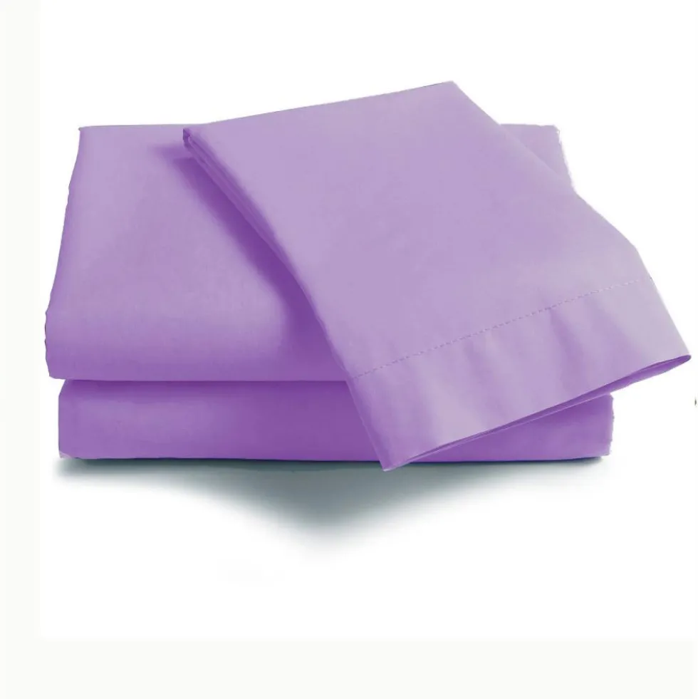 Lenzuola sopra lilla matrimoniale misura MAXI 300x310 ISTAR in cotone