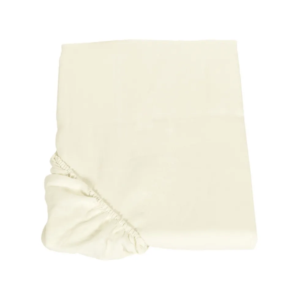 Lenzuolo con angoli Lino 100% FAZZINI Soffio Panna