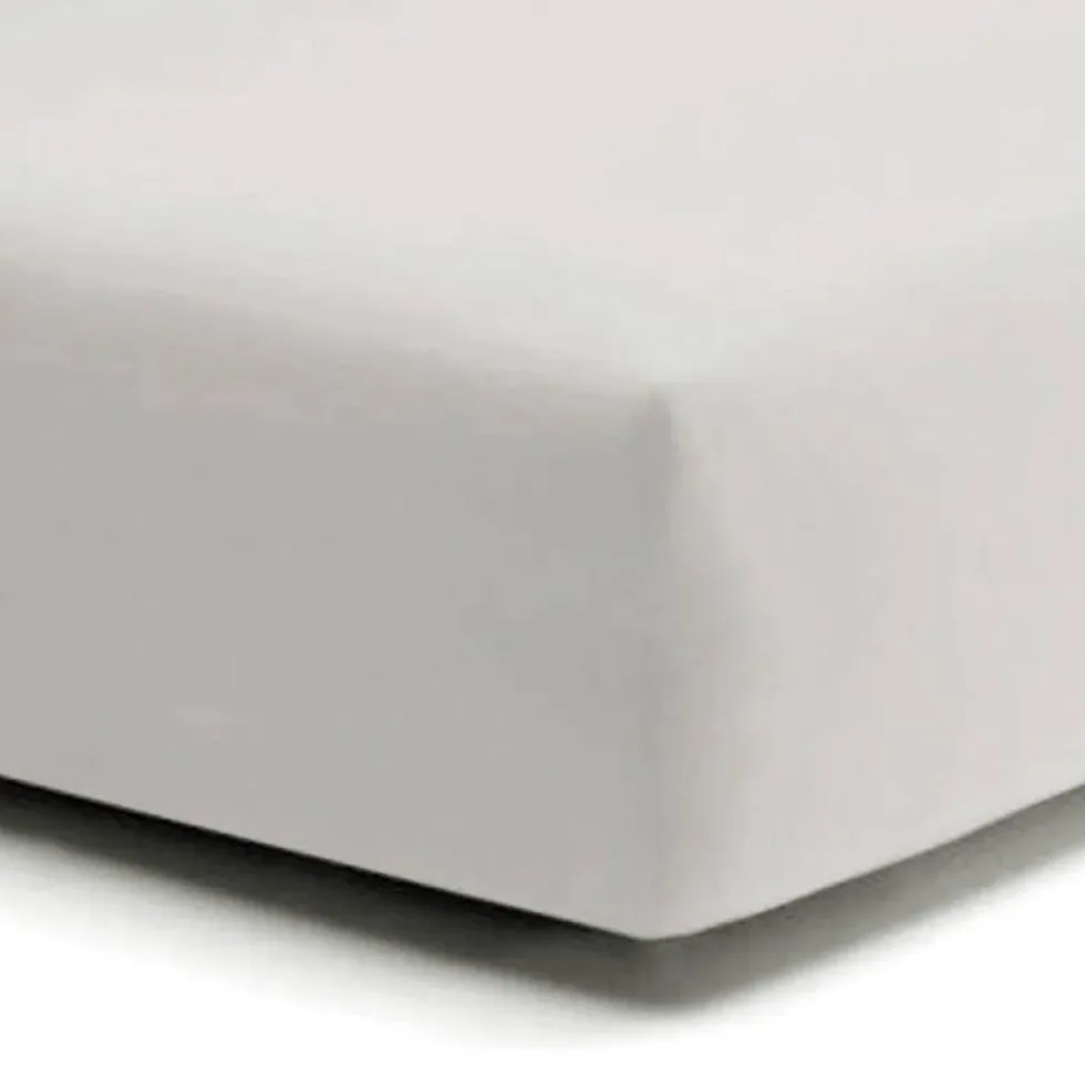 Lenzuolo sotto JERSEY estensibile matrimoniale 180x200 h.30 cm | perla