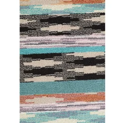 Missoni Home YWAN 159 tappeto bagno 60x90 cm motivo righe e fiamme
