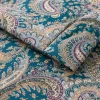 Parure Copripiumino Matrimoniale Vinia 255x200 in Puro Cotone Paisley