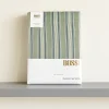 Parure copripiumino tinto filo matrimoniale Bossi MELANGE salvia