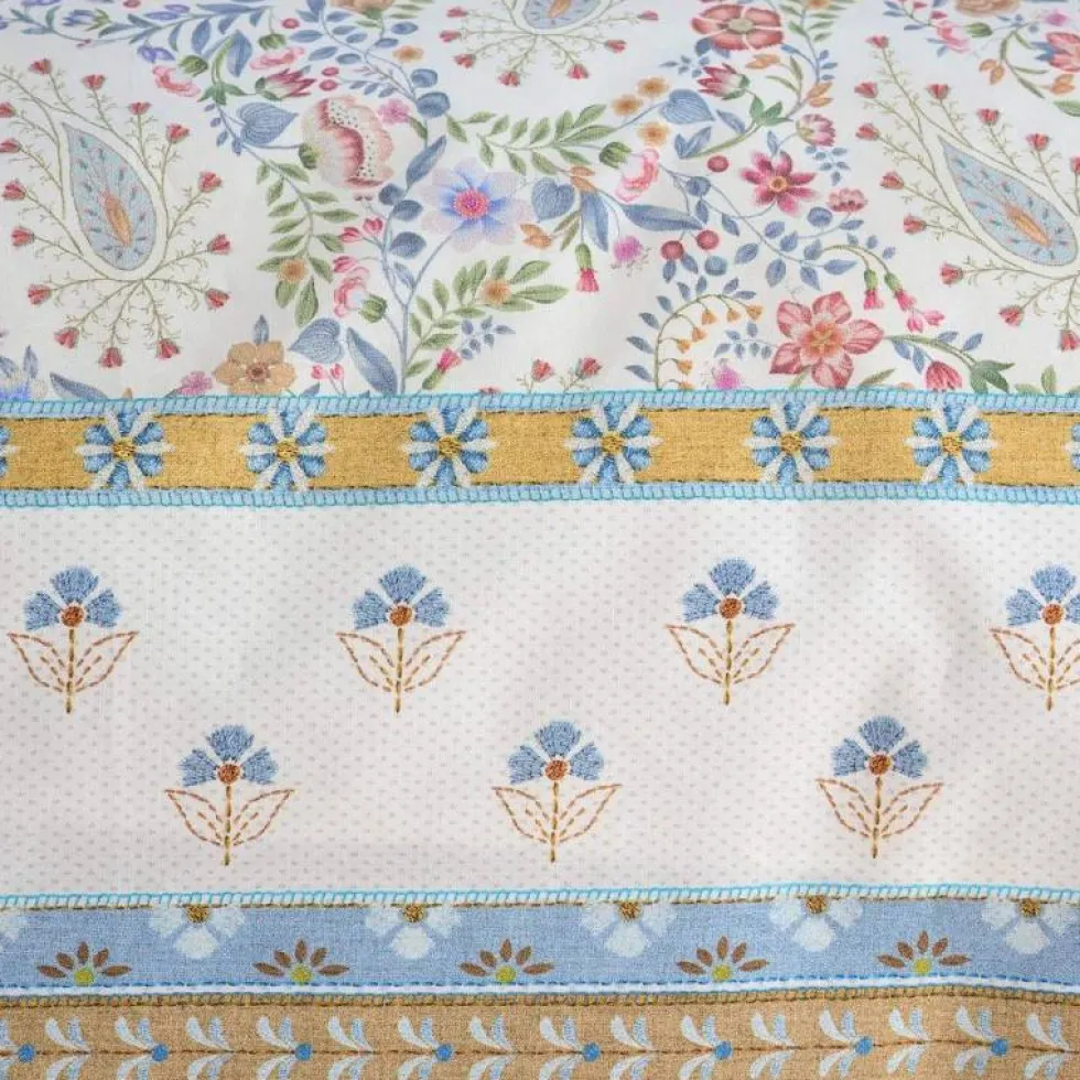PIP STUDIO lenzuola-copriletto Matrimoniale Kairi Bloom bianco-azzurro