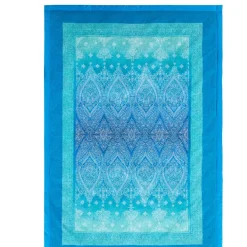 Plaid Bassetti Kerala B1 Oceanblau 135x190 cm – Eleganza Blu in Cotone