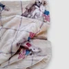 Plaid coperta da divano New England 130x160 Animali beige