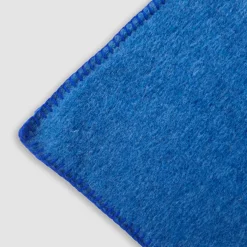 Plaid da divano in Lana Cotta 150 x 170 tinta unita bluette