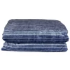 Plaid imbottito da divano CARRARA 130x180 cm Line blu