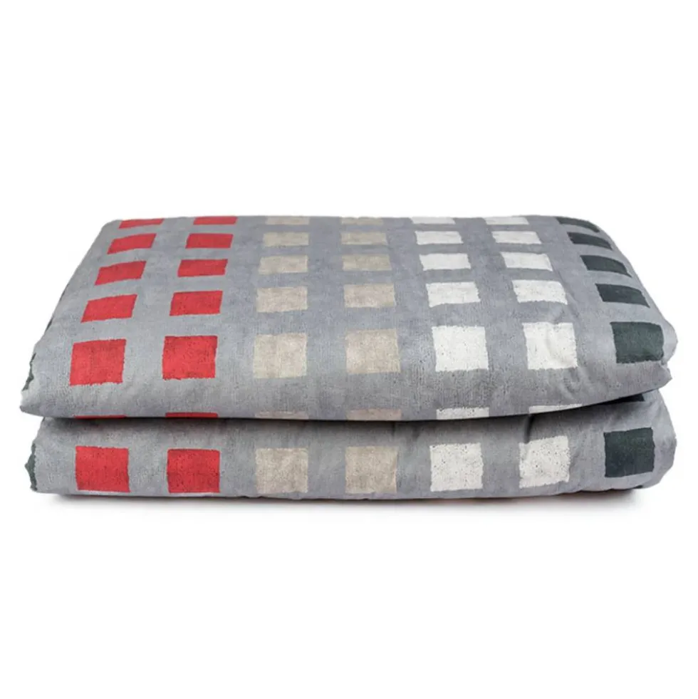 Plaid imbottito da divano CARRARA 130x180 cm Museum rosso