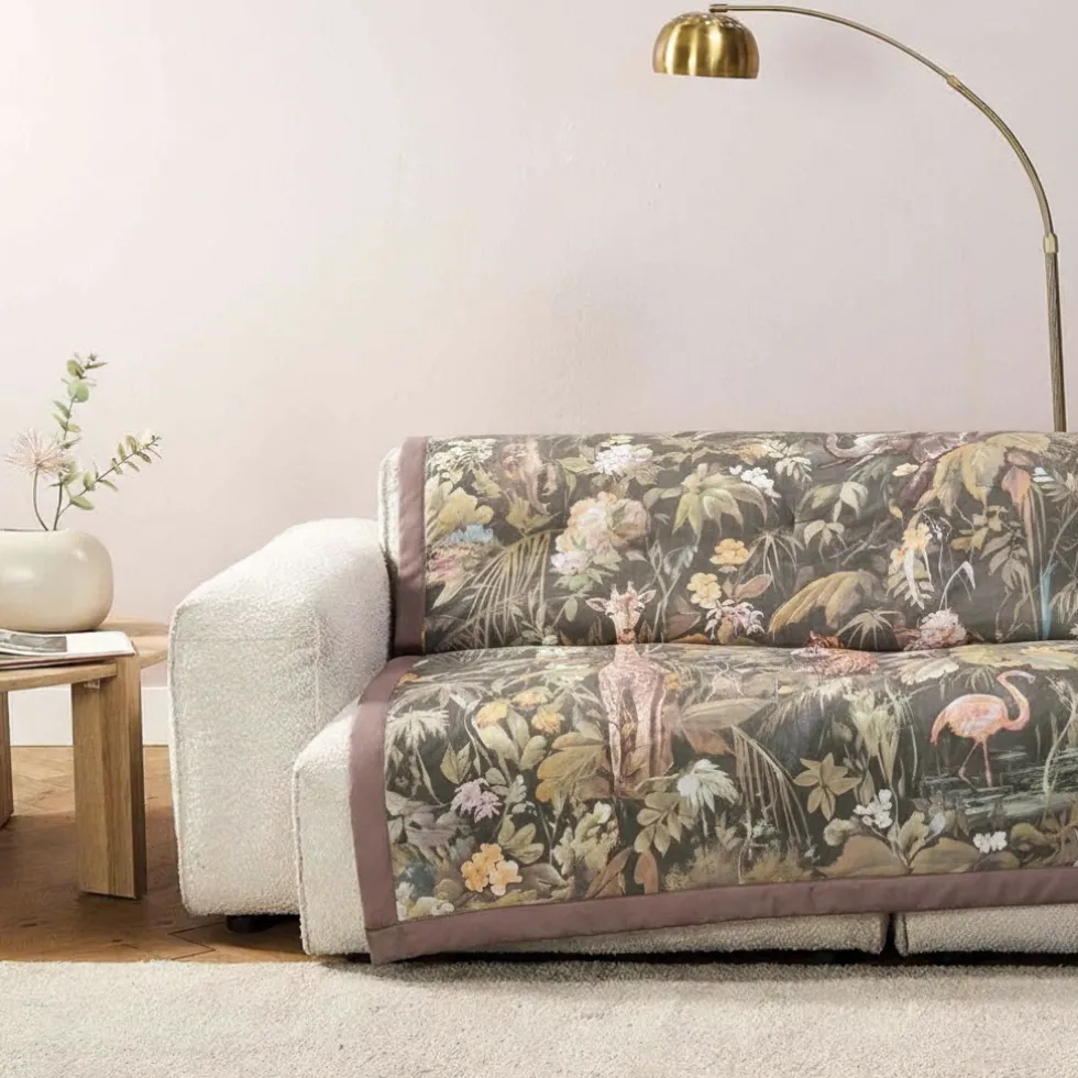 Plaid Imbottito GABEL 130x170 cm Avventura Marrone Esotico