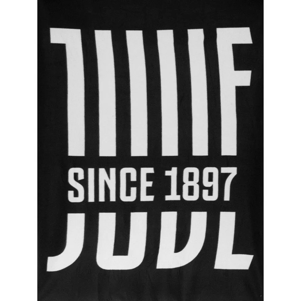 Plaid in pile 120x150 FC Juventus coperta bianco-nera Prodotto Ufficiale