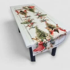 Runner da cucina in cotone 55x150 centro tavola Natalizio Party