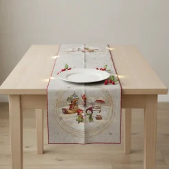 Runner da cucina Natalizio 47x140 Gobelin Fatato tovaglia vis a vis