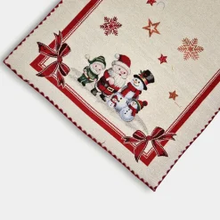 Runner decorativo in Gobelin centrotavola Natalizio Pupazzi di Neve