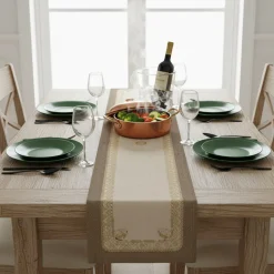 Runner in cotone 50x150 cm Borbonese Foulard marrone