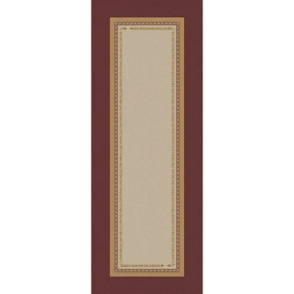 Runner in cotone 50x150 cm Borbonese POSH bordeaux