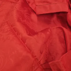 Servizio da tavola PIAZZA PITTI fiandra con tovaglioli rosso Manuela
