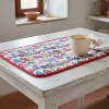 Set Americana Natalizio Casette Tovaglietta e Tovagliolo