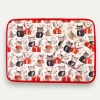 Set Americano Natalizio Gatti Rosso 35x45 cm