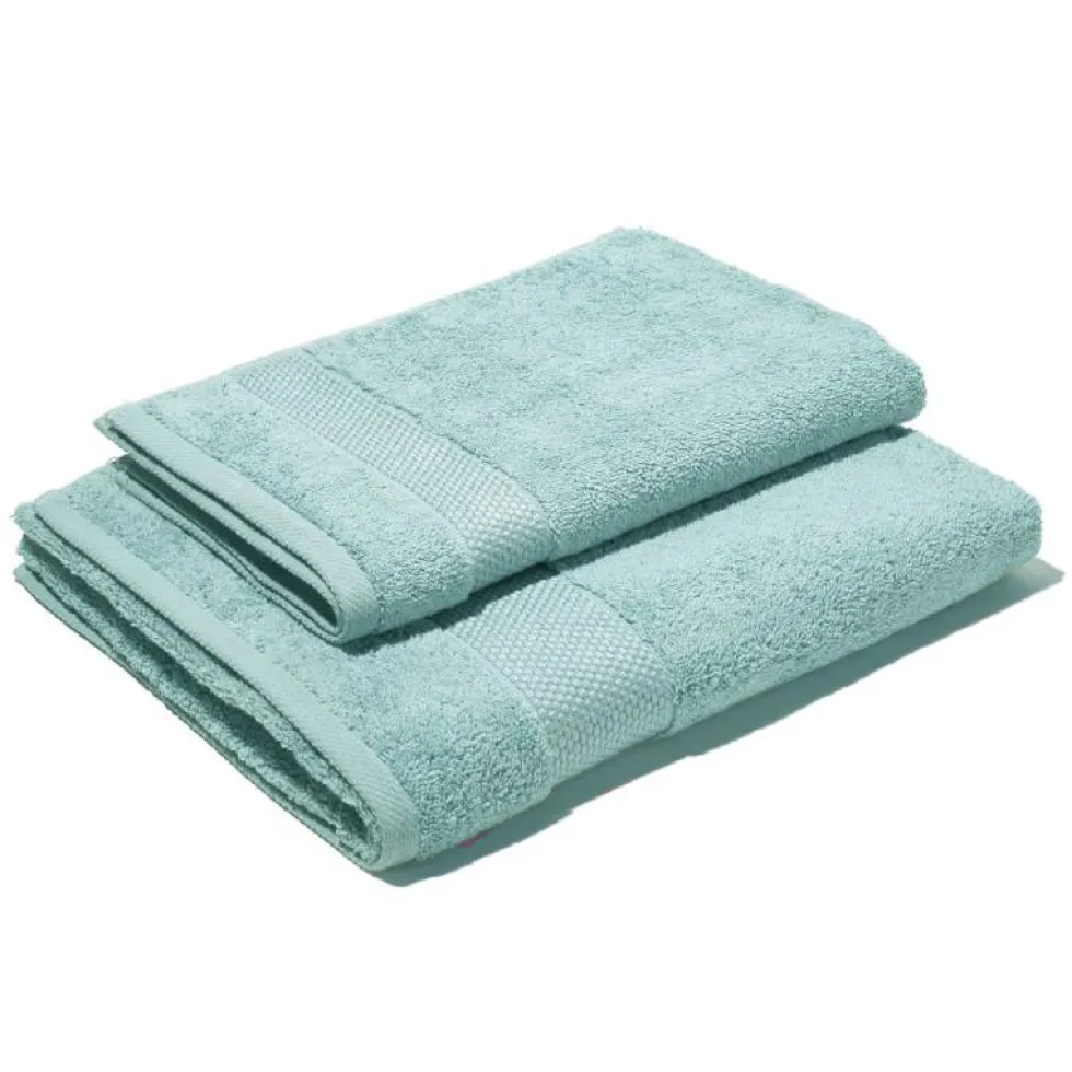 Set 2 asciugamani viso e ospite spugna 650 gr COGAL RANGER Light Green