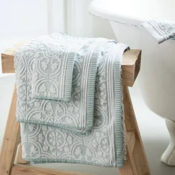 Set 1+1 - Asciugamano e ospite PIP STUDIO Tile de Pip Light Blue