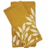 Set 1+1 asciugamano viso e ospite in spugna 400 gr ELAINE giallo ocra