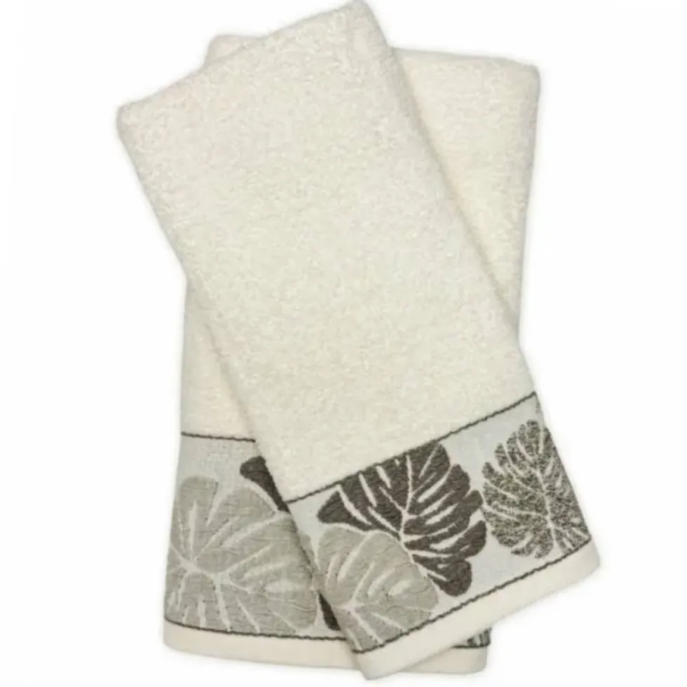 Set 1+1 asciugamano viso e ospite in spugna 400 gr BETH beige