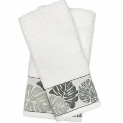 Set 1+1 asciugamano viso e ospite in spugna 400 gr BETH bianco