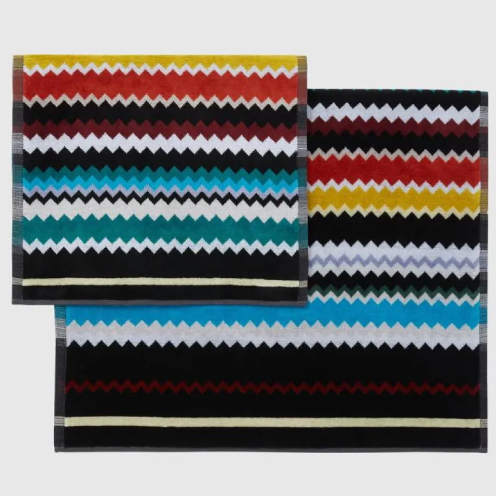 Set asciugamano viso + ospite in spugna Missoni Home CURT 100