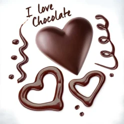 Set copripiumino matrimoniale Cuore di cioccolato stampa 3d