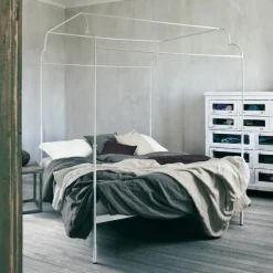 Set lenzuola e federe puro lino FAZZINI matrimoniale Soffio Cipria