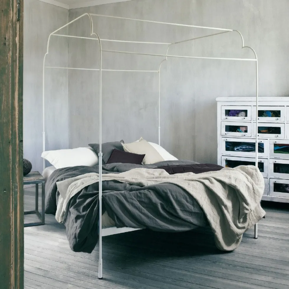 Set lenzuola e federe puro lino FAZZINI matrimoniale Soffio Bianco