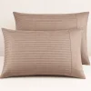 Set lenzuola matrimoniale 2 piazze raso di cotone ZEFIRO tortora