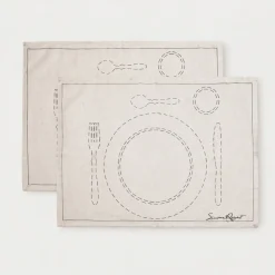 Set 2 tovagliette da colazione 50x35 Simone Rugiati Dessert
