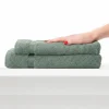Set 1+1 viso e ospite spugna 650 gr/mq COGAL RANGER Verde Ottanio