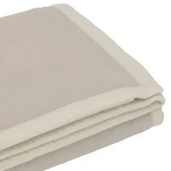 SOMMA Coperta di Lana singola una piazza Daisy 160x210 beige