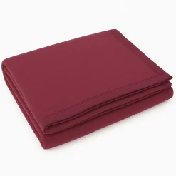 Somma Coperta LANA Vergine Matrimoniale Daisy Bordeaux 210x250