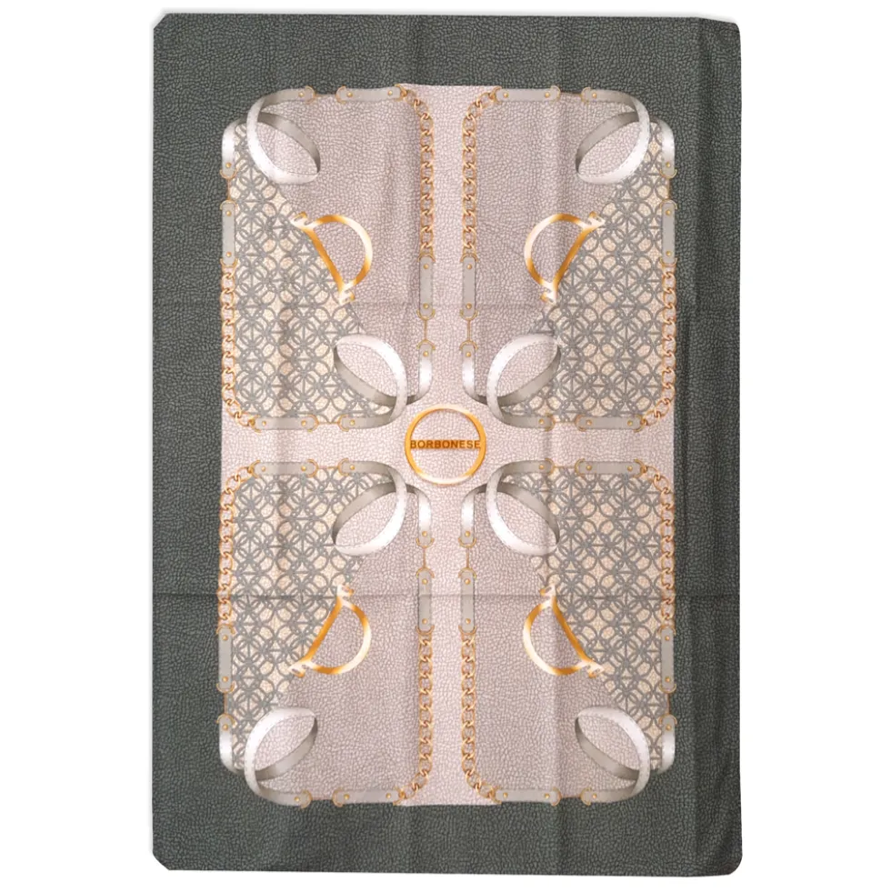 Strofinaccio Cucina BORBONESE canovaccio Foulard verde 50x70