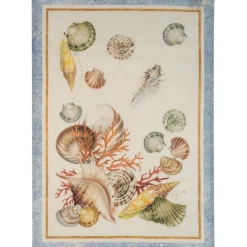Strofinaccio in lino Tessitura Toscana Murice arancione 50x70