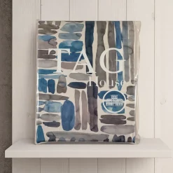 TAG HOUSE Set copripiumino Matrimoniale Raso DECOR Blu