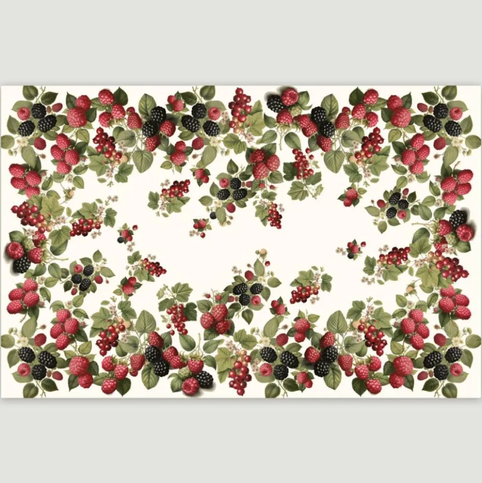 TAG HOUSE | Tovaglia Lamponi 100% cotone 150x180 cm x6 persone