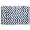 Tappeto arredo multiuso 50x80 antiscivolo zig-zag bluette