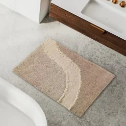 Tappeto Bagno Ankara sabbia Carrara 50x80: Morbidezza Effetto Spa