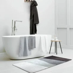 Tappeto Bagno Antiscivolo 70x140 Gabel Dune - 100% Spugna grigio