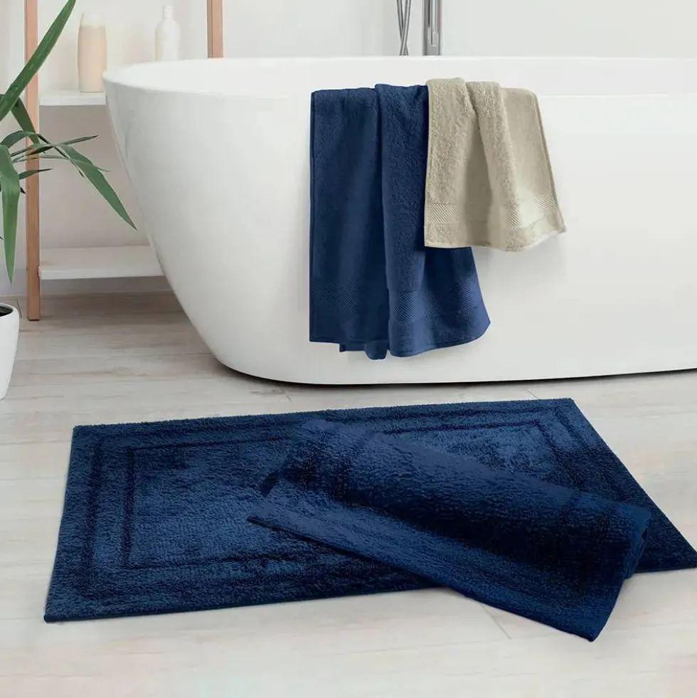 Tappeto Bagno Elegante Gabel Atmosfera | Blu Notte 60x100 cm
