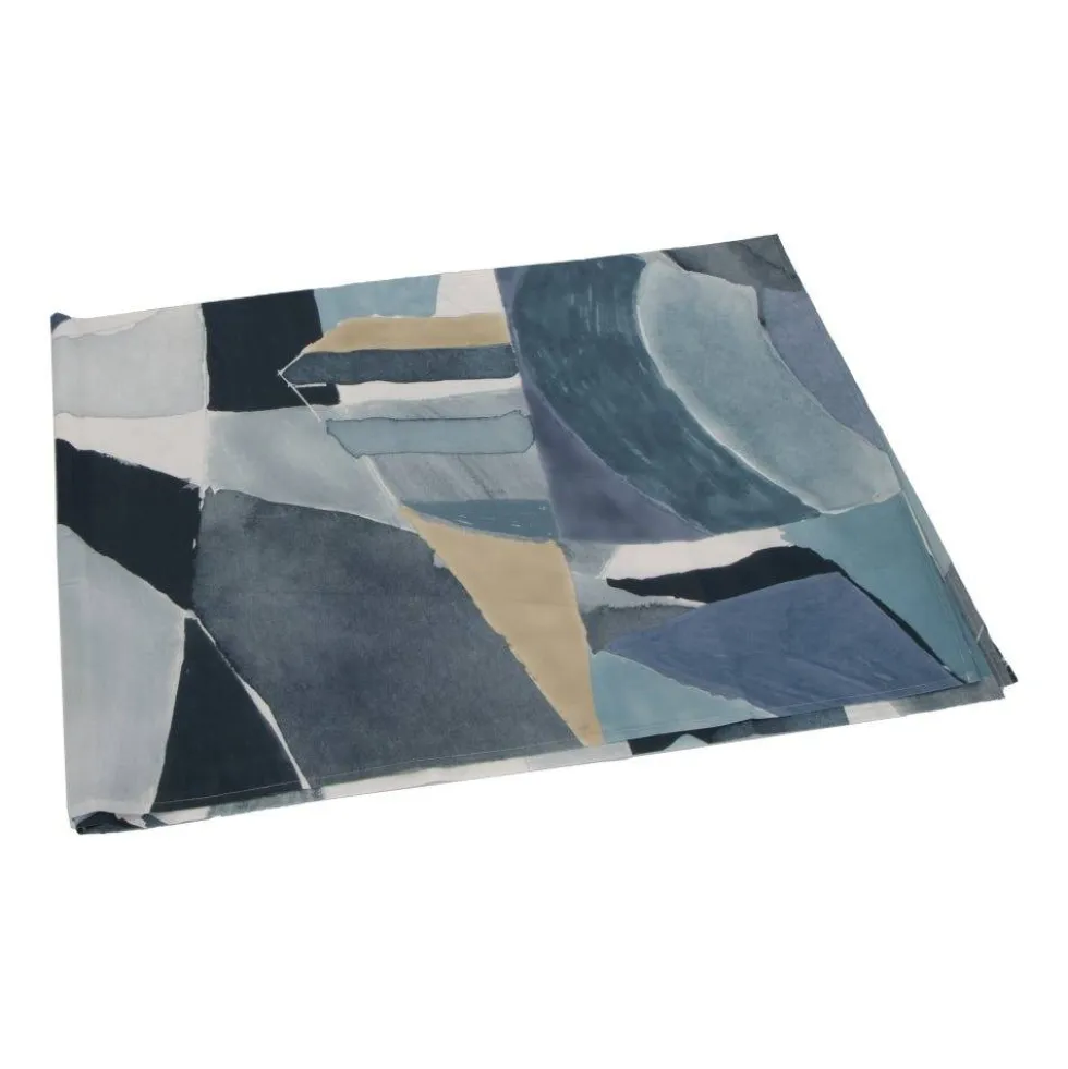 Telo arredo copridivano in cotone GABEL Shape Avio