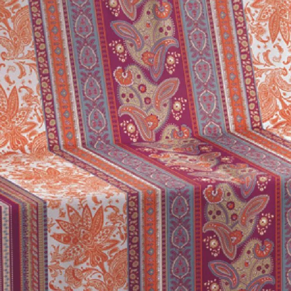 Telo Arredo Foulard Copritutto Copridivano Mumbai orientale toni caldi