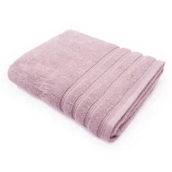 Telo da bagno e doccia 90x170 in spugna 650 gr rosa tinta unita