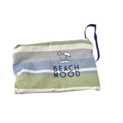 Telo Fouta 90x160 con Pochette | Set Mare Speedy Leggero blue e verde